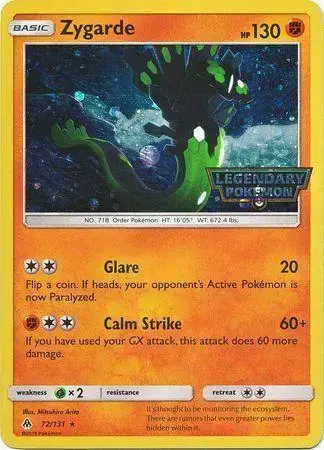Zygarde Promo - Pokemon Forbidden Light #72