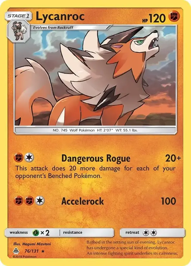Lycanroc - Pokemon Forbidden Light #76
