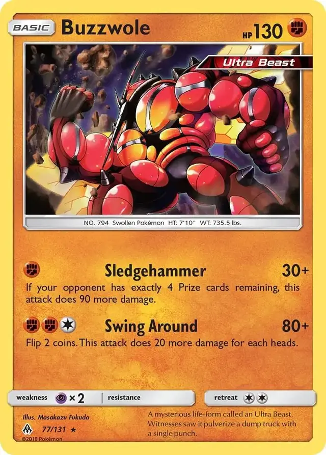 Buzzwole - Pokemon Forbidden Light #77