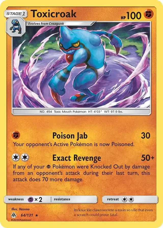 Toxicroak - Pokemon Forbidden Light #64