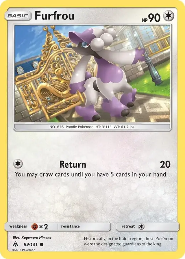 Furfrou - Pokemon Forbidden Light #99