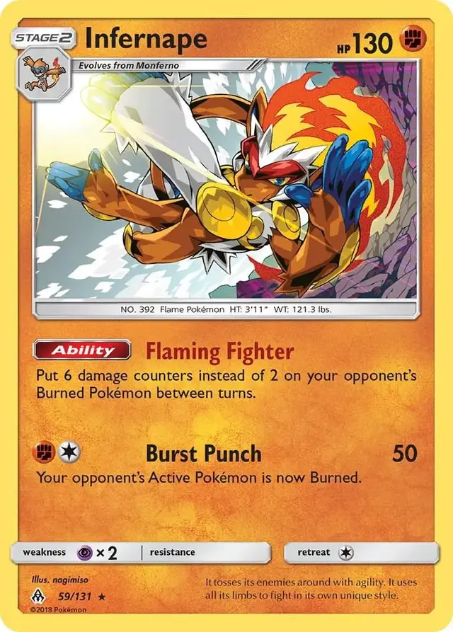 Infernape - Pokemon Forbidden Light #59