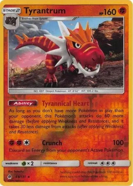 Tyrantrum [Reverse Holo] - Pokemon Forbidden Light #69