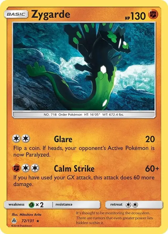 Zygarde - Pokemon Forbidden Light #72