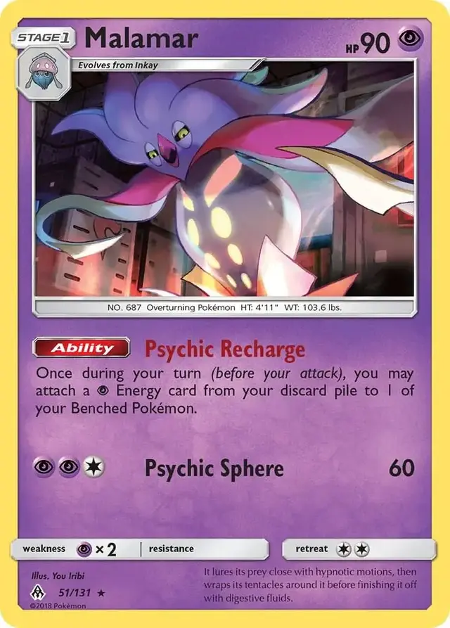 Malamar - Pokemon Forbidden Light #51