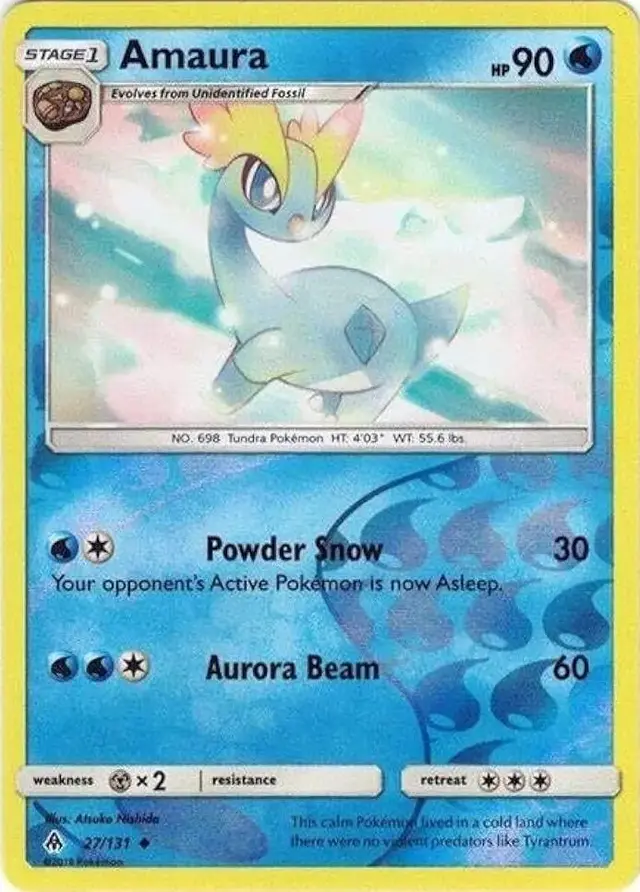 Amaura [Reverse Holo] - Pokemon Forbidden Light #27
