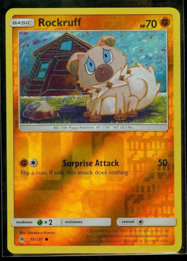 Rockruff [Reverse Holo] - Pokemon Forbidden Light #75