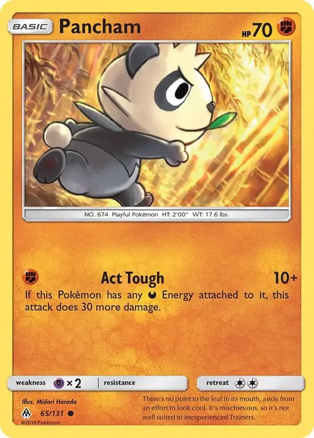 Pancham - Pokemon Forbidden Light #65