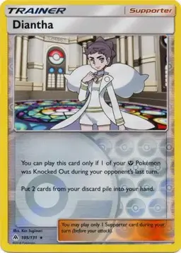 Diantha [Reverse Holo] - Pokemon Forbidden Light