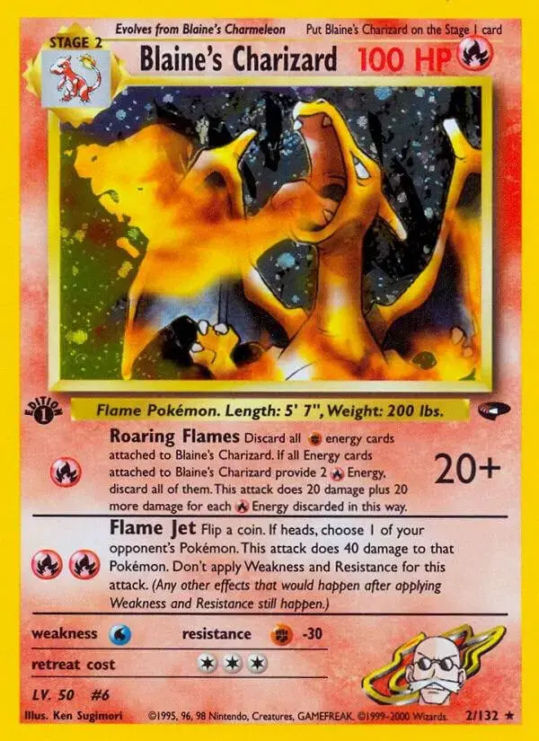 Blaine's Charizard [1st Edition] - Pokemon Gym Challenge #2