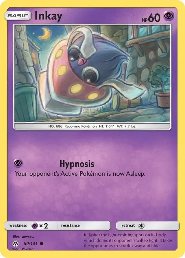 Inkay - Pokemon Forbidden Light #50