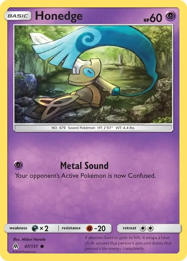 Honedge - Pokemon Forbidden Light #47