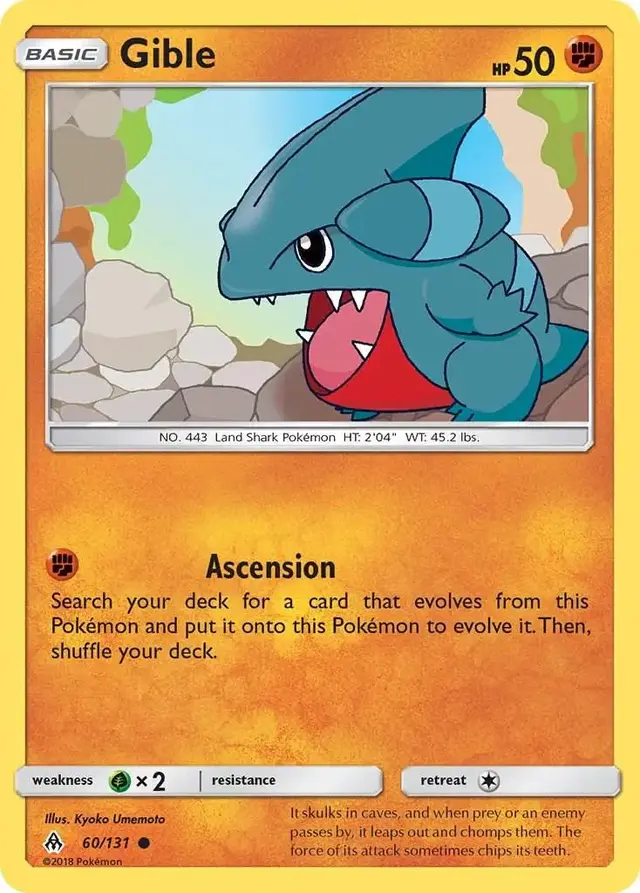 Gible - Pokemon Forbidden Light #60