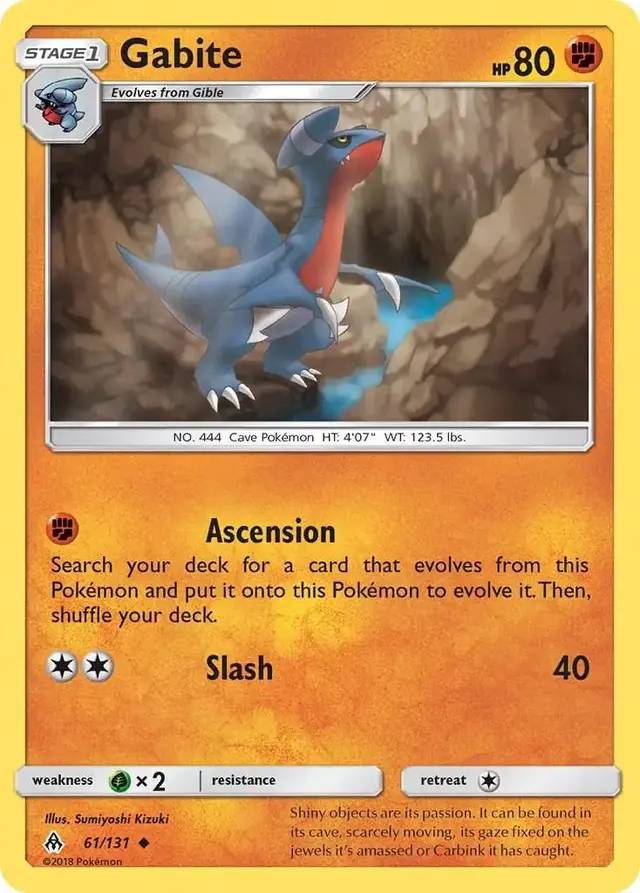 Gabite - Pokemon Forbidden Light #61