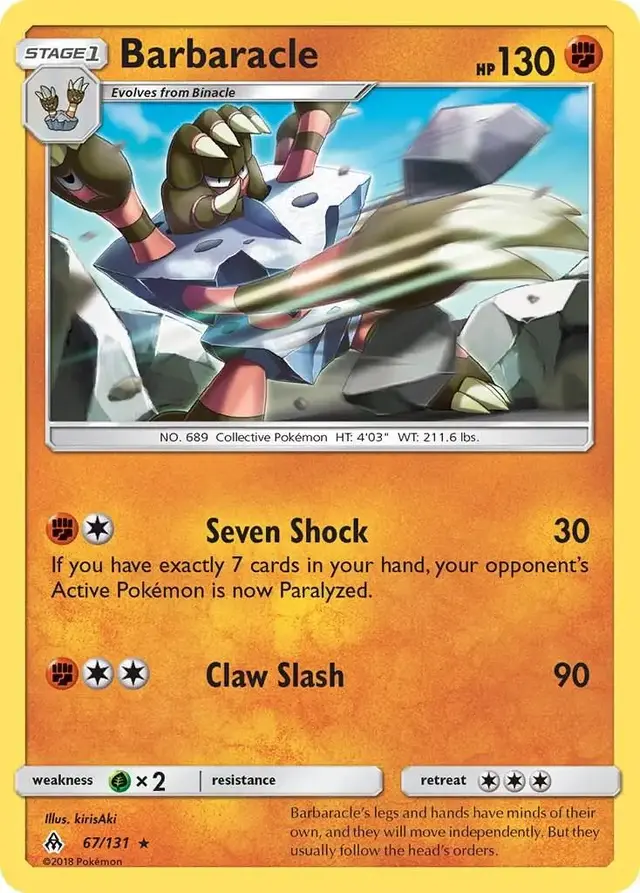 Barbaracle - Pokemon Forbidden Light #67