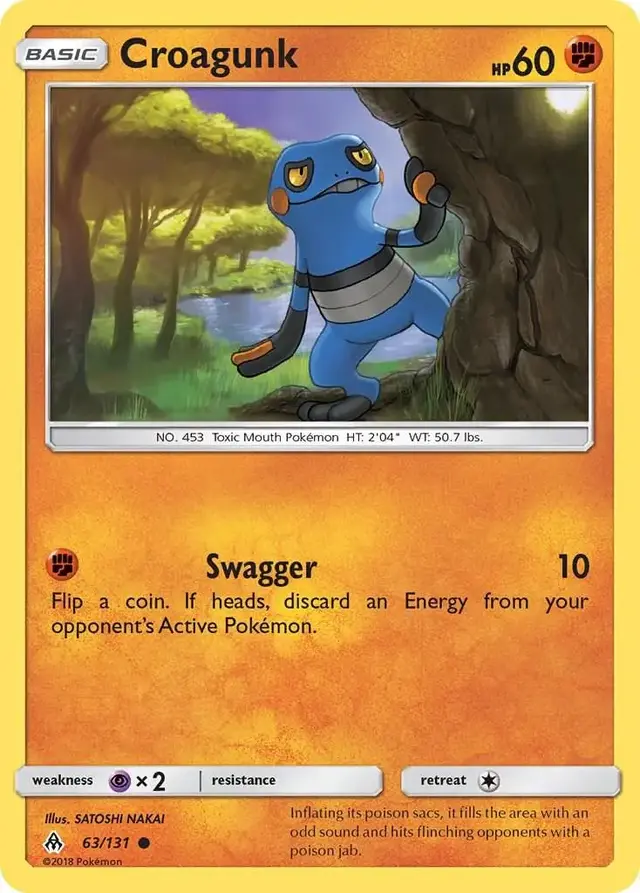 Croagunk - Pokemon Forbidden Light #63