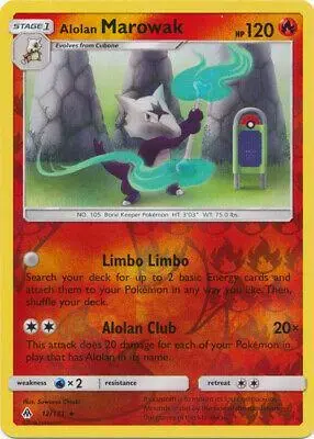 Alolan Marowak [Reverse Holo] - Pokemon Forbidden Light #12