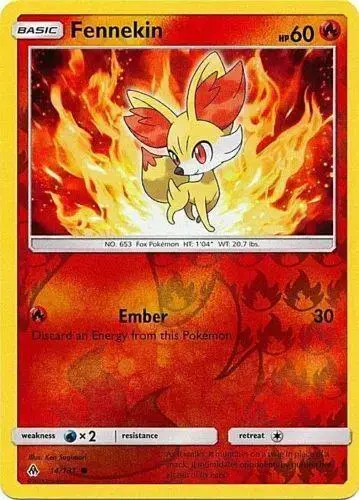 Fennekin [Reverse Holo] - Pokemon Forbidden Light #14