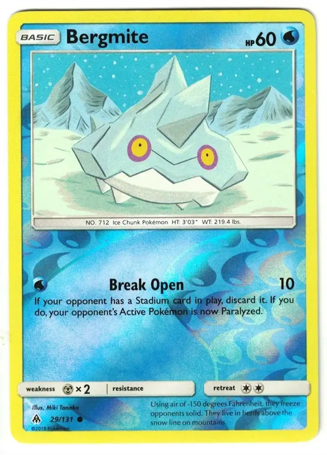 Bergmite [Reverse Holo] - Pokemon Forbidden Light #29