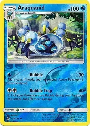 Araquanid [Reverse Holo] - Pokemon Forbidden Light #33