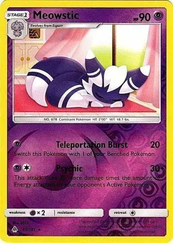 Meowstic [Reverse Holo] - Pokemon Forbidden Light #45