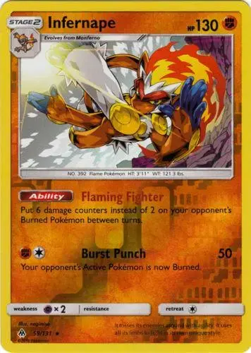 Infernape [Reverse Holo] - Pokemon Forbidden Light #59