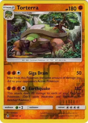 Torterra [Reverse Holo] - Pokemon Forbidden Light #58