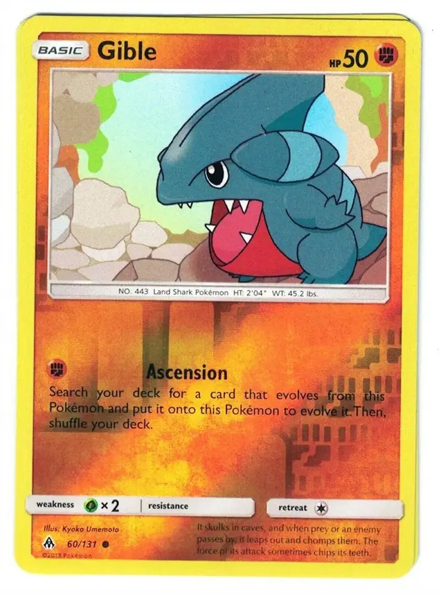 Gible [Reverse Holo] - Pokemon Forbidden Light #60