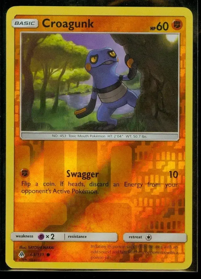 Croagunk [Reverse Holo] - Pokemon Forbidden Light #63