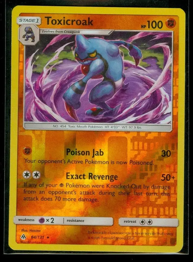 Toxicroak [Reverse Holo] - Pokemon Forbidden Light #64