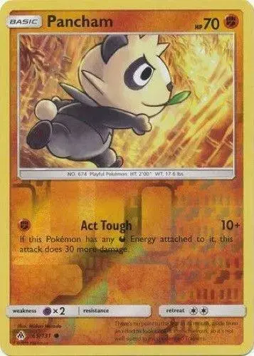 Pancham [Reverse Holo] - Pokemon Forbidden Light #65