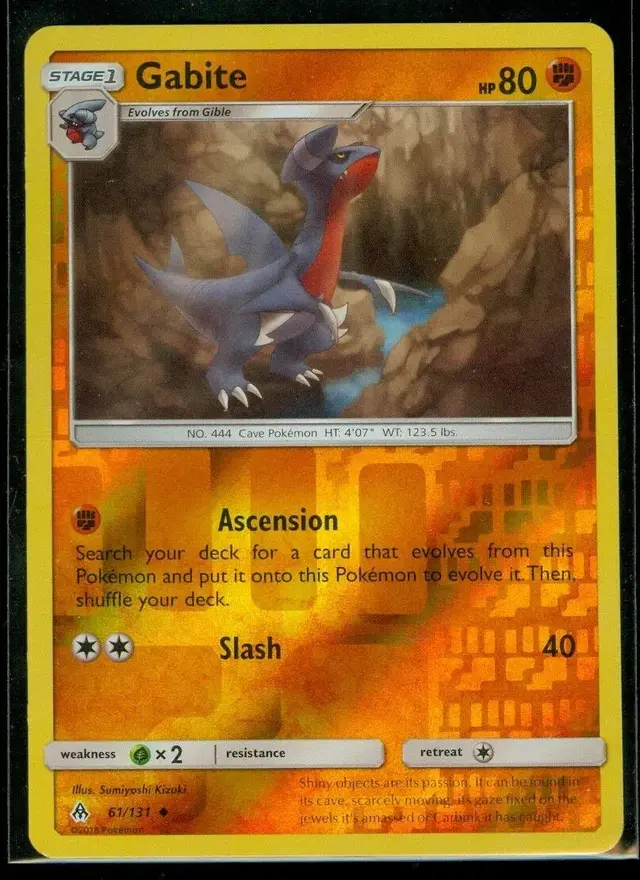 Gabite [Reverse Holo] - Pokemon Forbidden Light #61