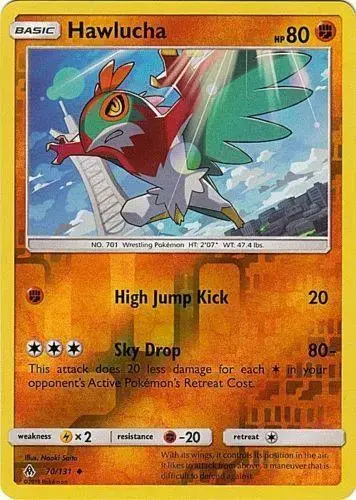 Hawlucha [Reverse Holo] - Pokemon Forbidden Light #70