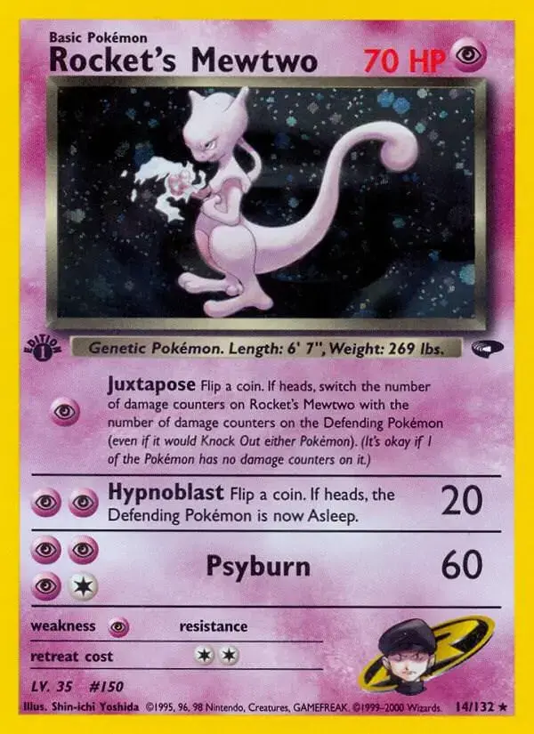 Rocket's Mewtwo [1st Edition] - Pokemon Gym Challenge #14