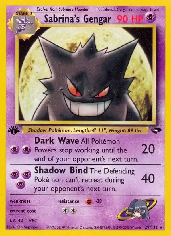 Sabrina's Gengar [1st Edition] - Pokemon Gym Challenge #29