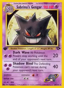 Sabrina's Gengar [1st Edition] #29 - Pokemon Gym Challenge