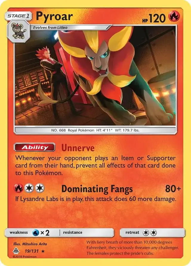 Pyroar - Pokemon Forbidden Light #19