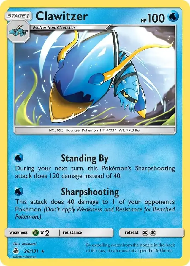 Clawitzer - Pokemon Forbidden Light #26
