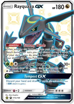 Rayquaza GX #177a - Pokemon Celestial Storm