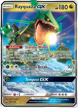 Rayquaza GX 109 - Pokemon Celestial Storm
