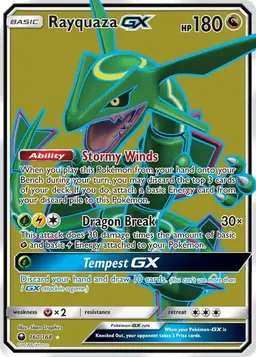 Rayquaza GX #160 - Pokemon Celestial Storm