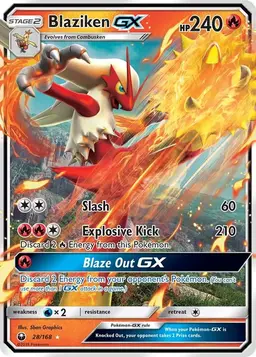 Blaziken GX 28 - Pokemon Celestial Storm
