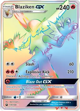 Blaziken GX 170 - Pokemon Celestial Storm