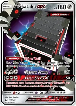 Stakataka GX 102 - Pokemon Celestial Storm