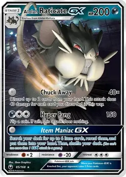Alolan Raticate GX 85 - Pokemon Celestial Storm