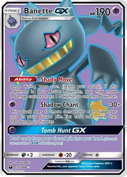 Banette GX 157 - Pokemon Celestial Storm