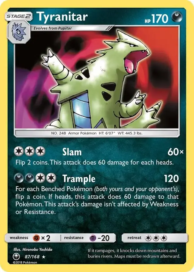 Tyranitar - Pokemon Celestial Storm #87