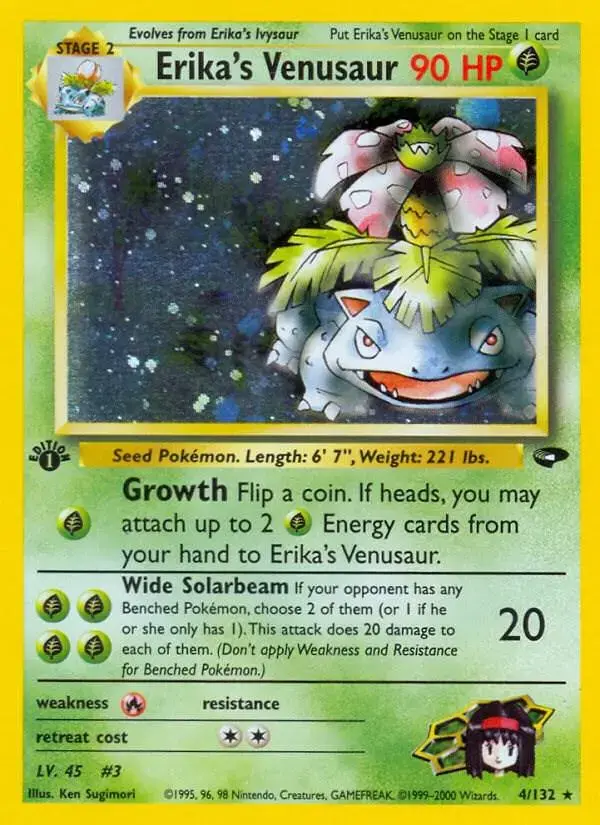 Erika's Venusaur [1st Edition] - Pokemon Gym Challenge #4