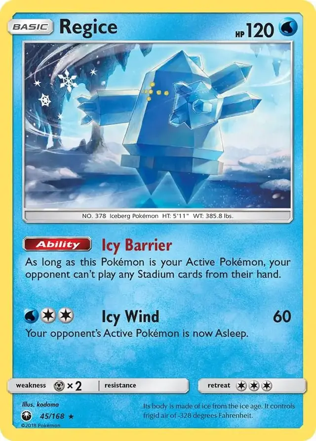 Regice - Pokemon Celestial Storm #45