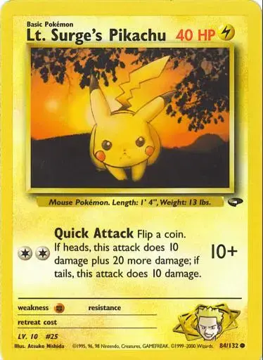 Lt. Surge's Pikachu - Pokemon Gym Challenge #84